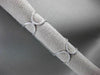 ESTATE WIDE .16CT DIAMOND 14KT WHITE GOLD 3D DOUBLE SEMICIRCLE CHAIN FUN RING