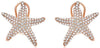 ESTATE LARGE 1.05CT DIAMOND 14KT ROSE GOLD 3D STARFISH CLIP ON EARRINGS