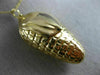 ANTIQUE LARGE 14K YELLOW GOLD CLASSIC CORN STALK HUSK PENDANT #20849