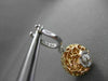 ANTIQUE 5.16CT DIAMOND 18KT TWO TONE GOLD FILIGREE DOUBLE SIDED HANGING EARRINGS