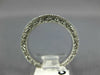 ESTATE 0.25CT DIAMOND 14KT WHITE GOLD FILIGREE MILGRAIN ETERNITY RING #19628