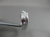 ESTATE WIDE 0.17CT DIAMOND 14KT WHITE GOLD BAGUETTE DIAGONAL MENS RING #21678