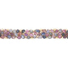 EXTRA LARGE 55.58CT DIAMOND & AAA MULTI COLOR SAPPHIRE 18KT YELLOW GOLD BRACELET