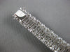 EXTRA LARGE 20.06CT DIAMOND 18KT WHITE GOLD MULTI SHAPE MULTI ROW CUFF BRACELET