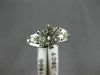 ESTATE .35CT DIAMOND 18KT WHITE GOLD 3D WAVE SEMI MOUNT ENGAGEMENT RING #11623