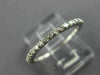 ESTATE .27CT DIAMOND 14K WHITE GOLD SEMI ETERNITY WEDDING ANNIVERSARY RING 25722