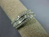 ESTATE WIDE 1.42CT DIAMOND 18KT WHITE GOLD 3D ROUND & PRINCESS ANNIVERSARY RING