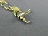 ESTATE 14KT WHITE & YELLOW GOLD 3D CLASSIC FLAT DIAMOND CUT LINK BRACELET #22707