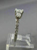 ESTATE GIA .70CT ROUND PRINCESS DIAMOND 14K WHITE GOLD 3 STONE LUCIDA RING 25519