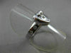 ESTATE WIDE .20CT DIAMOND 14KT WHITE GOLD 3D ETOILE BELT HEART FUN RING #15382