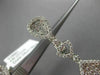 ESTATE MASSIVE 9.06CT DIAMOND 18KT WHITE GOLD CLIP ON HANGING DROP EARRINGS E/F