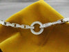 ESTATE 1.00CTW DIAMOND 14KT WHITE GOLD OPEN CIRCLE LINE BRACELET 7" INCH #20996