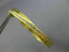 ESTATE LARGE .61CT ROUND DIAMOND 18K YELLOW GOLD 3D CLASSIC X HOOP LOVE EARRINGS