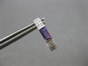 .72CT DIAMOND & AAA AMTHEYST 14K WHITE GOLD EMERALD CUT & ROUND HUGGIE EARRINGS