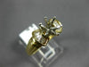 ESTATE 1.35CTW DIAMOND HEART 14KT 2 TONE GOLD OPEN PENDANT F/G VS + CHAIN #10618