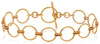 ESTATE 14KT ROSE GOLD 3D MULTI CIRCULAR LOVE KNOT FLEXIBLE TOGGLE BRACELET