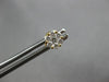 ESTATE .38CT DIAMOND 18KT YELLOW GOLD 3D CLASSIC FLOWER INVISIBLE STUD EARRINGS