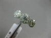ESTATE WIDE 1.55CT ROUND DIAMOND 18K WHITE GOLD 3D PAST PRESENT FUTURE LOVE RING