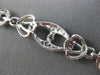 ESTATE WIDE & LONG .52CT DIAMOND 18KT WHITE GOLD ETOILE MILGRAIN TENNIS BRACELET