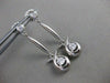 ESTATE .55CTW DIAMOND 14KT WHITE GOLD HANGING DANGLE STUD EARRINGS FG VS #16071