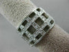 ESTATE WIDE .80CT DIAMOND 14KT WHITE GOLD 3D CLASSIC MULTI ROW WOVEN RING #26335