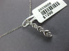 ESTATE .33CT DIAMOND 14KT WHITE GOLD 3D CLASSIC JOURNEY LOVE FLOATING PENDANT