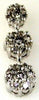 .50CT DIAMOND 14KT WHITE GOLD 3D FLOWER GRADUATING JOURNEY LOVE FLOATING PENDANT