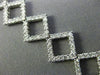 ESTATE WIDE 4.50CT DIAMOND 18K WHITE GOLD  CLASSIC OPEN SQUARE TENNIS BRACELET