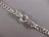 .82CT DIAMOND AAA SAPPHIRE & BLACK ENAMEL 14KT WHITE GOLD PANTHER CUBAN BRACELET