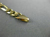 ESTATE LONG 14KT YELLOW GOLD CLASSIC SOLID ITALIAN FIGARO MEN'S BRACELET #19537