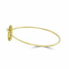 .36CT FANCY YELLOW DIAMOND 18K YELLOW GOLD ROUND CIRCLE FLEXIBLE BANGLE BRACELET