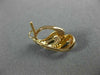 ESTATE .20CT DIAMOND 14KT ROSE GOLD 3D TEAR DROP CLIP ON LOVE HANGING EARRINGS