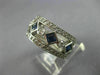 LARGE 3.40CT ROUND DIAMOND & AAA SAPPHIRE 14KT WHITE GOLD ETERNITY WEDDING RING
