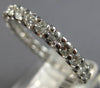 1.29CT DIAMOND 14K WHITE GOLD SHARED PRONG ETERNITY 3mm WEDDING ANNIVERSARY RING