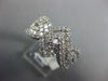 WIDE 1.92CT DIAMOND 18K WHITE GOLD 3D ROUND & BAGUETTE INFINITY ANNIVERSARY RING
