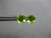 ESTATE 1.80CT AAA PERIDOT 14KT WHITE GOLD CLASSIC SOLITAIRE STUD EARRINGS #27901