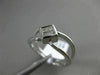 ESTATE WIDE .27CT PRINCESS CUT DIAMOND 14K WHITE GOLD 3D 4 STONE FRIENDSHIP RING
