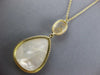 LARGE DIAMOND & AAA MOTHER OF PEARL & RUTILATED QUARTZ 14K ROSE GOLD 3D NECKLACE
