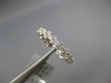 ESTATE 1.10CT DIAMOND 18KT WHITE GOLD 3D CLASSIC MULTI FLOWER ETERNITY LOVE RING