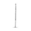 EXTRA LARGE 5CT DIAMOND 14KT WHITE GOLD CLASSIC INSIDE OUT HOOP HANGING EARRINGS