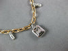 .44CT DIAMOND 18KT WHITE & ROSE GOLD SQUARE BY THE YARD CHANDELIER LOVE NECKLACE