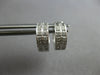 ESTATE .20CT DIAMOND 14KT WHITE GOLD 3D CLASSIC 2 ROW FILIGREE HUGGIE EARRINGS