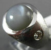 ESTATE LARGE 9.50CT DIAMOND & AAA STAR SAPPHIRE 14KT WHITE GOLD MENS RING #26279