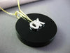 ANTIQUE EX LARGE DIAMOND & AAA BLACK ONYX 14KT 2 TONE GOLD " OK " PENDANT #20444