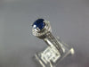 1.75CT DIAMOND & AAA SAPPHIRE 18KT WHITE GOLD CLASSIC ROUND HALO ENGAGEMENT RING