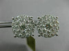 EXTRA LARGE 2.08CT DIAMOND 14KT WHITE GOLD 3D FILIGREE SCREW BACK STUD EARRINGS