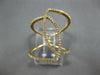 ESTATE WIDE 1.20CT DIAMOND 14KT YELLOW GOLD 3D CLASSIC LEAF LOVE KNOT FUN RING