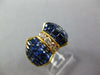 LARGE 81.35CT DIAMOND & AAA SAPPHIRE 18KT YELLOW GOLD 3D PRINCESS BOW SHAPE RING