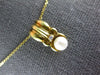 ESTATE .01CT DIAMOND & AAA SOUTH SEA PEARL 14K YELLOW GOLD FLOATING PENDANT 2472