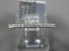 ESTATE .27CT DIAMOND 18KT WHITE GOLD 3D 1.5MM ETERNITY WEDDING ANNIVERSARY RING